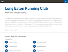 Tablet Screenshot of longeatonrunningclub.com